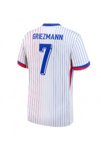 Frankrijk Antoine Griezmann #7 Voetbaltruitje Uit tenue EK 2024 Korte Mouw